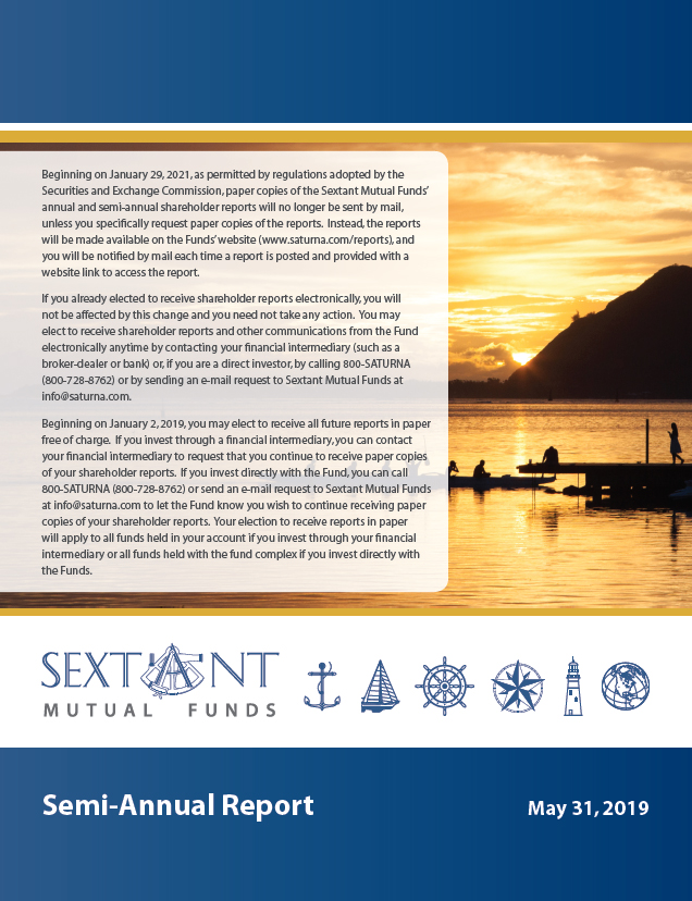 Sextant Mutual Funds Semi-Annual Report May 31, 2019