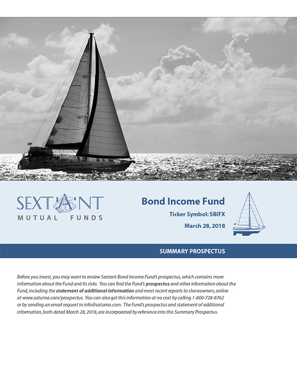 Sextant Bond Income Fund Summary Prospectus