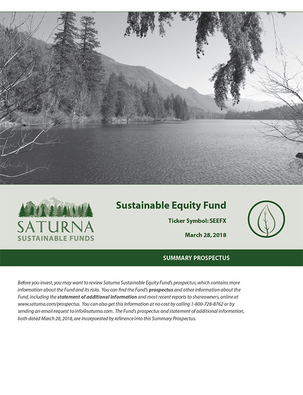 Saturna Sustainable Equity Fund Summary Prospectus