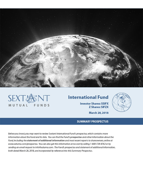 Sextant International Fund Summary Prospectus