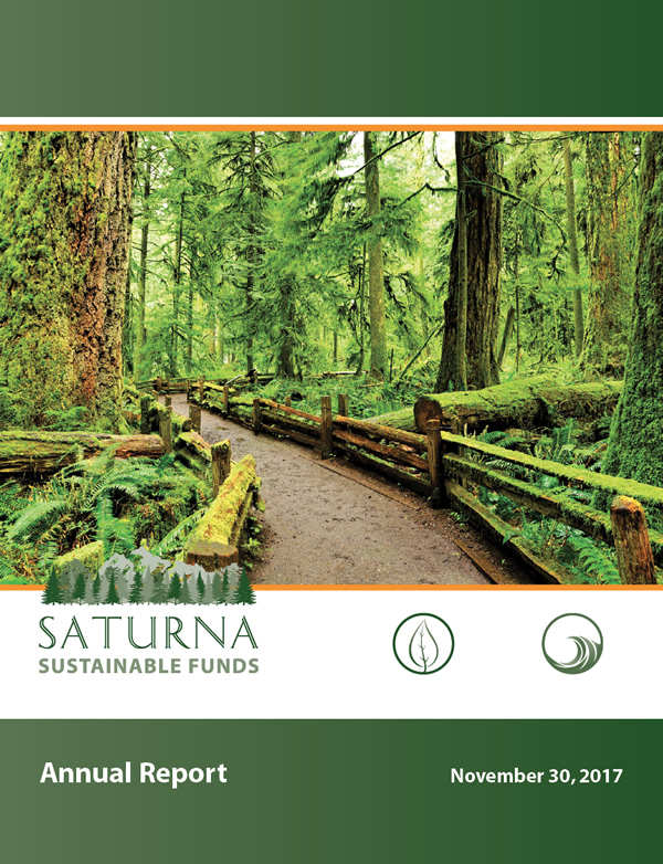 Saturna Sustainable Funds Annual Report November 30, 2017