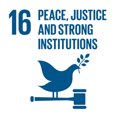 Sustainable Development Goal 16 Icon