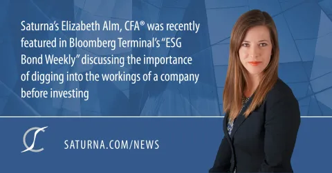 Elizabeth Alm quoted in Bloomberg Terminal’s ESG Bond Weekly column