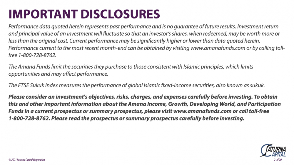 Amana Participation Fund Presentation Disclosures