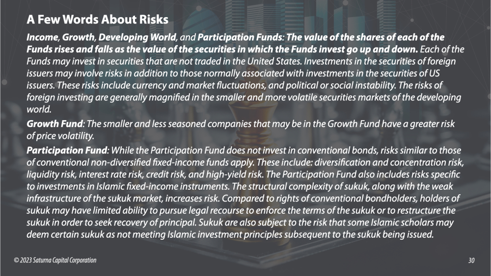 Amana Funds Managers' Update Disclosure Slide 4