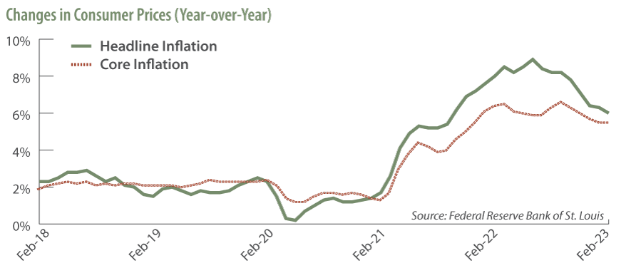 Changes in Consumer Prices (Year-over-Year)