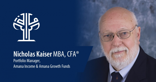 Nicholas Kaiser, Portfolio Manager of the Amana Growth Fund