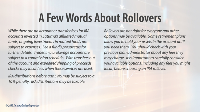 Amana Webinar Disclosure 20221207 - Rollovers