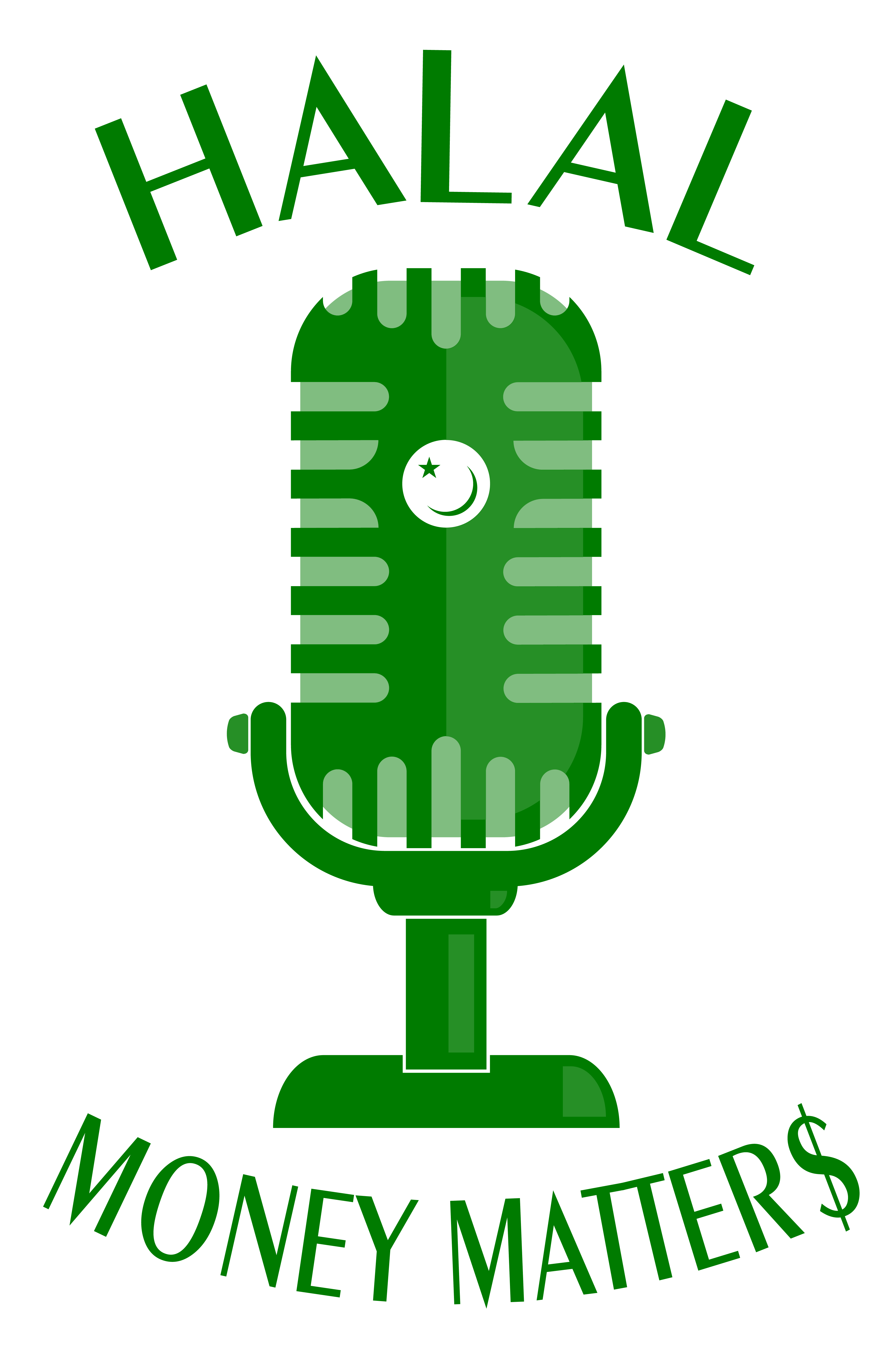 Halal Money Matters Podcast Logo Vertical Format