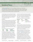 Sustainable Funds Investment Process