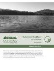 Saturna Sustainable Bond Fund Summary Prospectus
