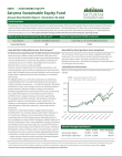 Saturna Sustainable Equity Fund Annual Report