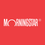 Morningstar Logo (white logo on a red background)